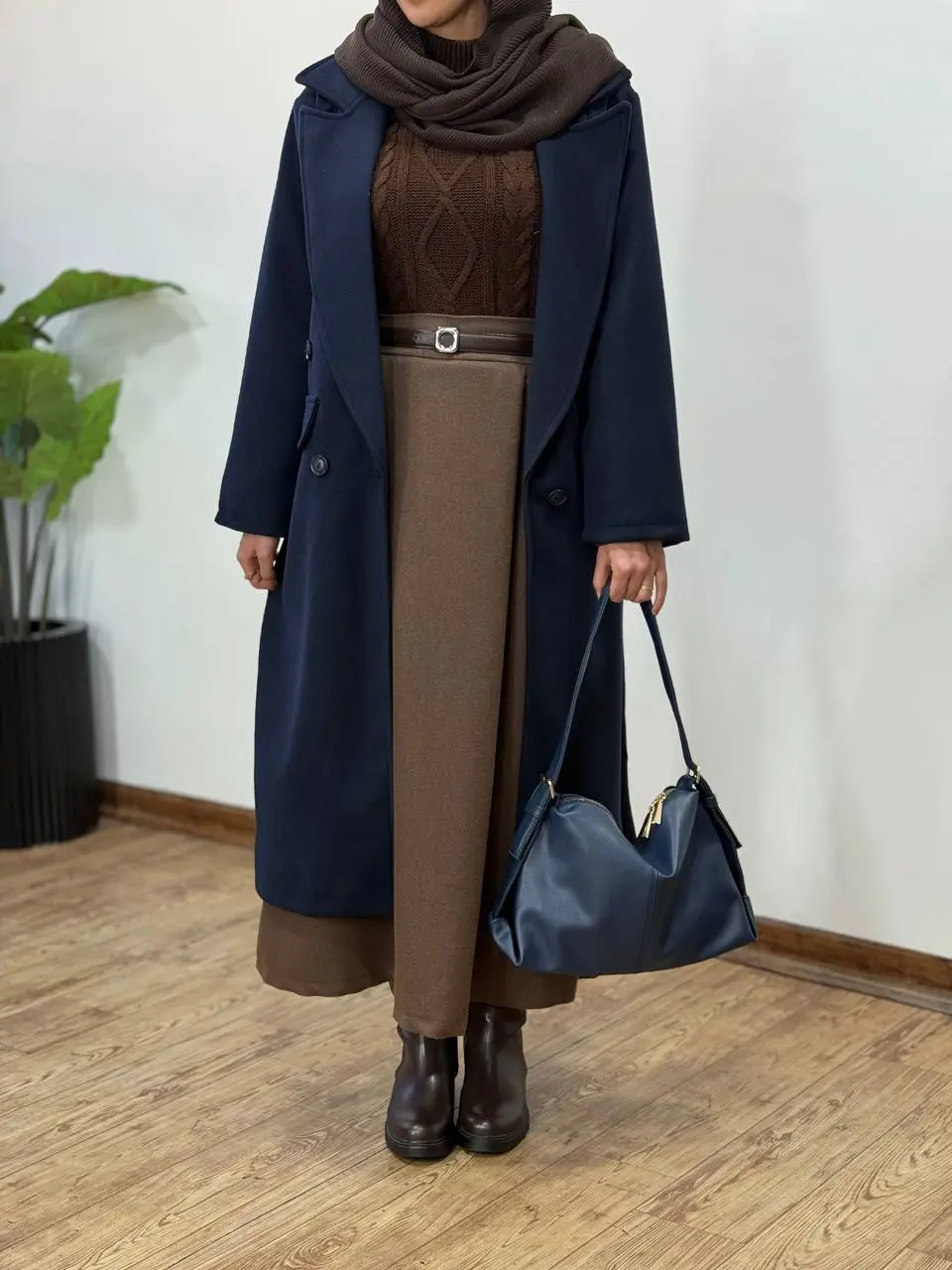 پالتو فوتر بلند آستردار دلینا